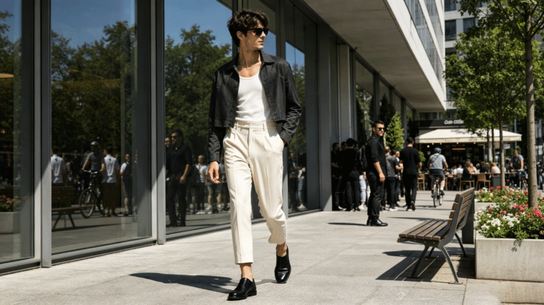 June 2026 Menswear Is Getting Sharper: Slim Trousers, Cropped Jackets and the End of Oversized Default